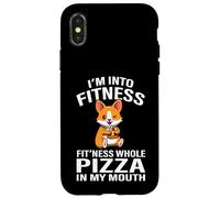 Funny Kids Boys Fitness Pizza Pembroke Welsh Corgi Dog Lover Custodia per iPhone X/XS