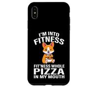 Funny Kids Boys Fitness Pizza Pembroke Welsh Corgi Dog Lover Custodia per iPhone XS Max