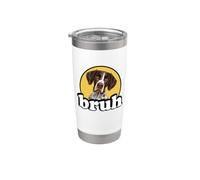 Funny Kids Bruh Hunting Dog German Shorthaired Pointer Lover Bicchiere termico in acciaio inox doppia parete
