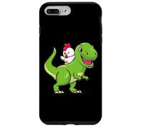 Funny Kids Cartoon Kawaii Dino Dinosaur Pet Chicken Lover Custodia per iPhone 7 Plus/8 Plus