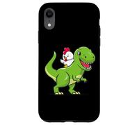 Funny Kids Cartoon Kawaii Dino Dinosaur Pet Chicken Lover Custodia per iPhone XR