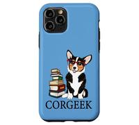 Funny Kids Corgeek Books Black Tricolor Corgi Lover Custodia per iPhone 11 Pro