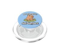 Funny Kids Kawaii Meme Chill No Thoughts Just Capybara Vibes PopSockets PopGrip per MagSafe