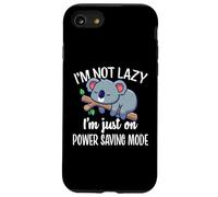 Funny Kids Not Lazy Power Saving Mode Sleeping Koala Lover Custodia per iPhone SE (2020) / 7 / 8