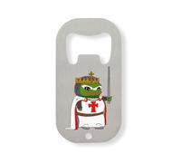 Funny King Artur Knight Pepe The Frog Meme apribottiglie in acciaio inox argento