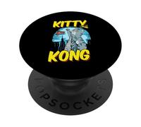 Funny Kitty Kong Cuddly Monster Fluff Kitten Arrabbiato PopSockets PopGrip Adesivo