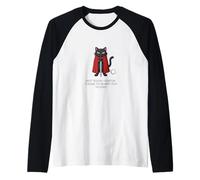 Funny Knight Cat Not Today Fartin Cattitude M'Lord Dad Mom Maglia con Maniche Raglan
