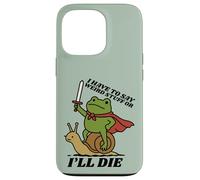 Funny Knight I Have to Say Weird Stuff Or I'll Die Frog Custodia per iPhone 13 Pro