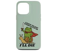 Funny Knight I Have to Say Weird Stuff Or I'll Die Frog Custodia per iPhone 13 Pro Max