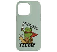 Funny Knight I Have to Say Weird Stuff Or I'll Die Frog Custodia per iPhone 14 Pro Max