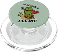 Funny Knight I Have to Say Weird Stuff Or I'll Die Frog PopSockets PopGrip per MagSafe