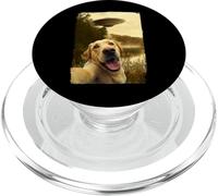 Funny Labrador UFO Encounter Labrador Dog Selfie Aliens PopSockets PopGrip per MagSafe
