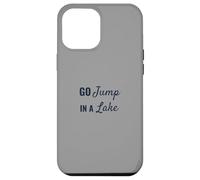 Funny Lake Life Bold Script Navy Font Design Custodia per iPhone 12 Pro Max