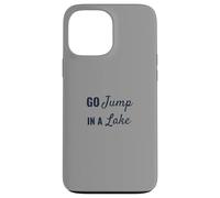 Funny Lake Life Bold Script Navy Font Design Custodia per iPhone 13 Pro Max