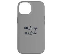 Funny Lake Life Bold Script Navy Font Design Custodia per iPhone 14