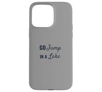 Funny Lake Life Bold Script Navy Font Design Custodia per iPhone 15 Pro Max