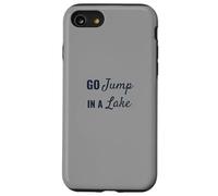 Funny Lake Life Bold Script Navy Font Design Custodia per iPhone SE (2020) / 7 / 8