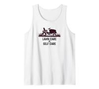 Funny Lawn Care is Self Care Lawnmower Humor Canotta
