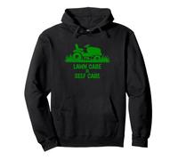 Funny Lawn Care is Self Care Lawnmower Humor Felpa con Cappuccio