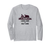 Funny Lawn Care is Self Care Lawnmower Humor Maglia a Manica