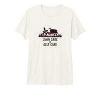 Funny Lawn Care is Self Care Lawnmower Humor Maglietta Premium