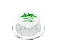 Funny Lawn Care is Self Care Lawnmower Humor PopSockets PopGrip per MagSafe