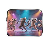 Funny Lemur on Stage - Custodia impermeabile imbottita per computer portatile da 14 a 16 pollici, trapuntata, per notebook