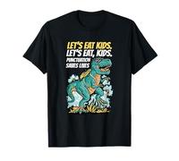 Funny Let's Eat Kids Punteggiatura Salva Vite Grammatica Maglietta