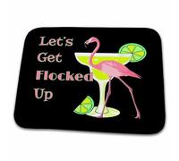 Funny Lets Get Flocked Up Pink Flamingo With Martini Glass. Zerbino Ingresso Lavabile In Lavatrice Zerbino Asciugapassi Morbido Tappeto Entrata Per Cucina Corridoio Interno 40X60 Cm