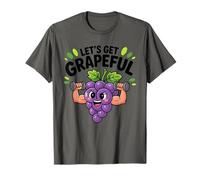 Funny Let's Get Grapeful Cute Grapeful Grape Fitness Palestra Allenamento Maglietta