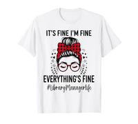 Funny Library Manager Va Bene, STO Bene, va Tutto Bene Maglietta