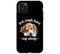 Funny Live Laugh Leave Me Alone Nap Sleep Beagle Dog Lover Custodia per iPhone 11 Pro Max