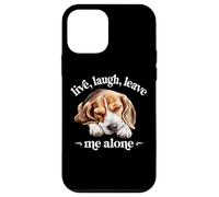 Funny Live Laugh Leave Me Alone Nap Sleep Beagle Dog Lover Custodia per iPhone 12 mini