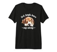 Funny Live Laugh Leave Me Alone Nap Sleep Beagle Dog Lover Maglietta Premium