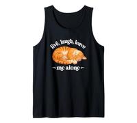 Funny Live Laugh Leave Me Alone Nap Sleep Orange Tabby Lover Canotta
