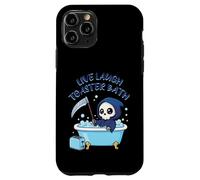 Funny Live Laugh Tostapane Meme Grim Reaper Inspirational Custodia per iPhone 11 Pro