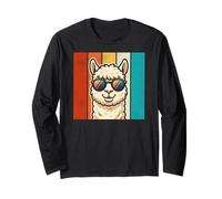 Funny Llama Design for Men Women Kids Llama Alpaca Animal Maglia a Manica