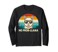 Funny Llama Design for Men Women Kids Llama Alpaca Animal Maglia a Manica