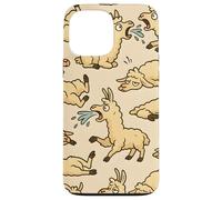 Funny Llama Expressions Cartoon Drama Animal Mood Art Custodia per iPhone 13 Pro Max
