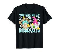 Funny Love Quote Bubble Bath Valentines GNOME Couple Maglietta
