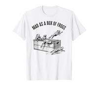 Funny Mad as a Box of Frogs Vintage Incisione Stile Maglietta