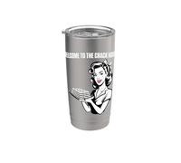 Funny Mahjong Benvenuti alla casa crack Bicchiere termico in acciaio inox doppia parete