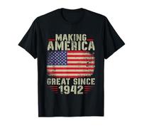 Funny Making America Great Since 1942 Design, 80° compleanno Maglietta