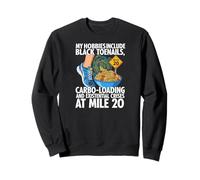 Funny Marathon Runner Carbo Loading Mile 20 Joke Felpa
