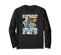 Funny Marathon Runner Carbo Loading Mile 20 Joke Maglia a Manica