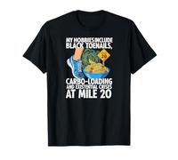 Funny Marathon Runner Carbo Loading Mile 20 Joke Maglietta
