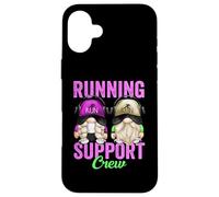Funny Marathon Runner Gnome For Teacher Running Support Crew Custodia per iPhone 16 Plus