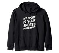 Funny Marathon Runner Run Your Sports Punishment Marathon Felpa con Cappuccio