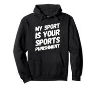 Funny Marathon Runner Run Your Sports Punishment Marathon Felpa con Cappuccio