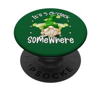 Funny Margarita Gnome For Women Its 5 O Clock Somewhere PopSockets PopGrip Adesivo